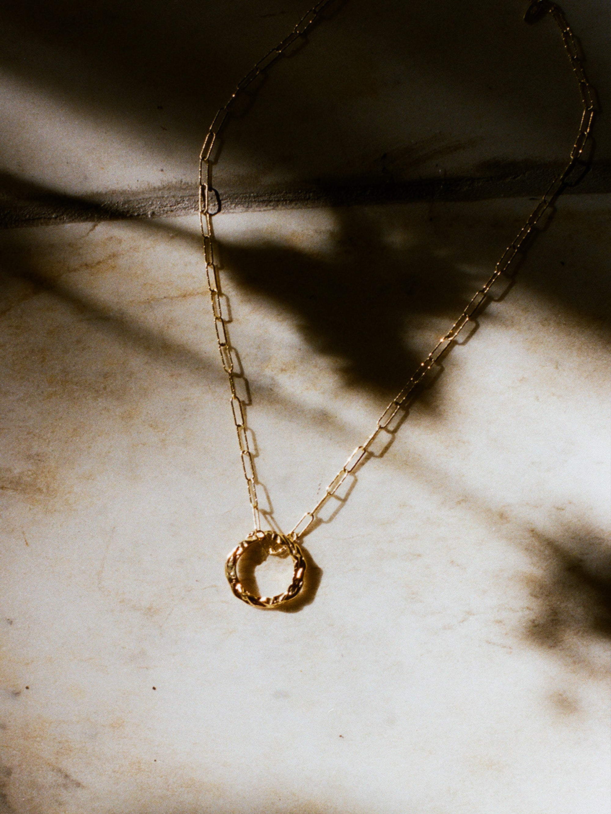 FULL MOON CHARM WITH DIAMOND CUT CHAIN