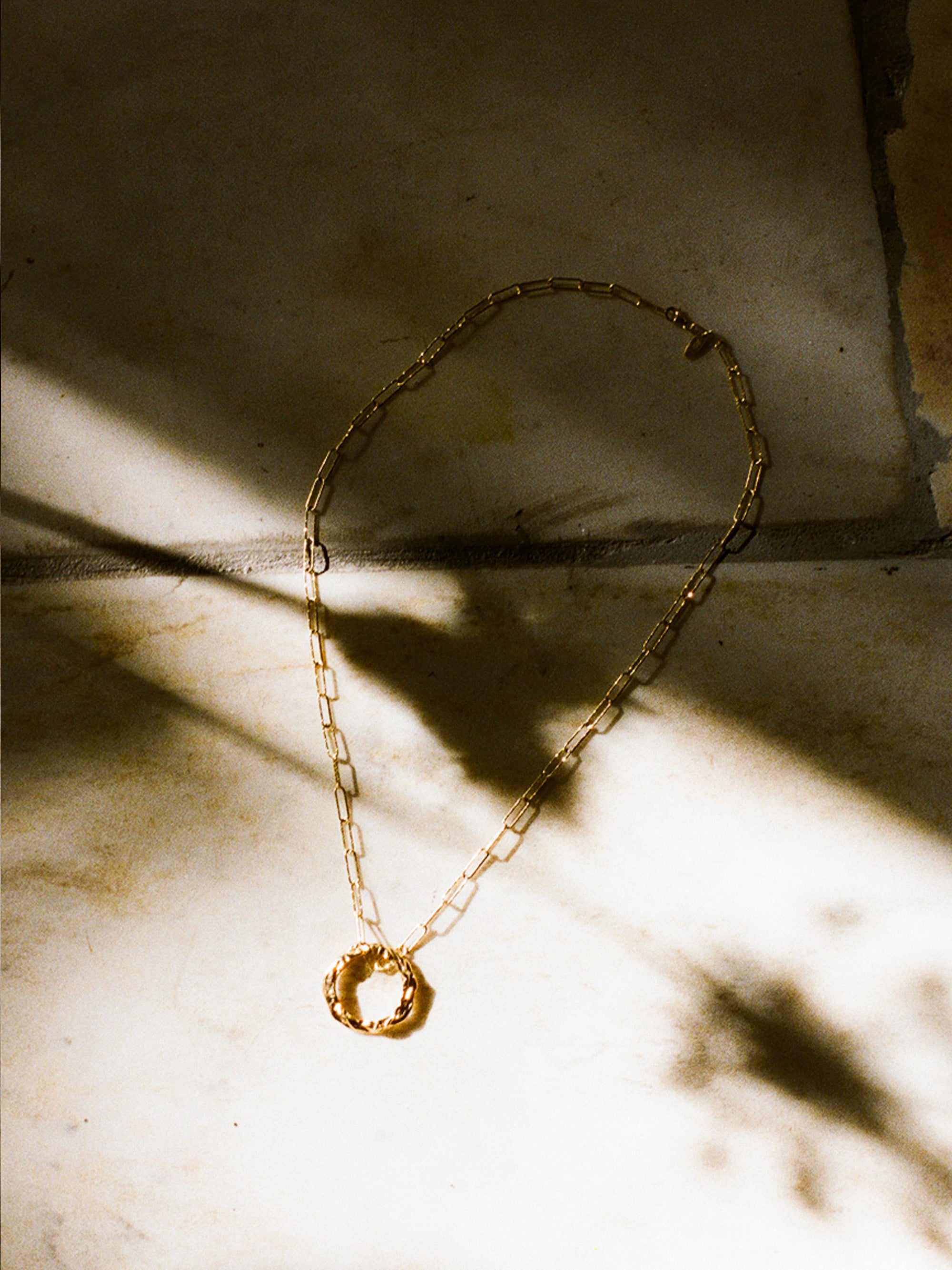 FULL MOON CHARM WITH DIAMOND CUT CHAIN