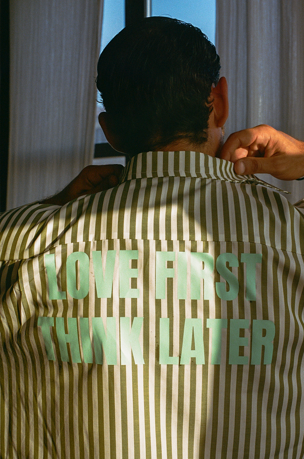 LOVE FIRST THINK LATER SHIRT