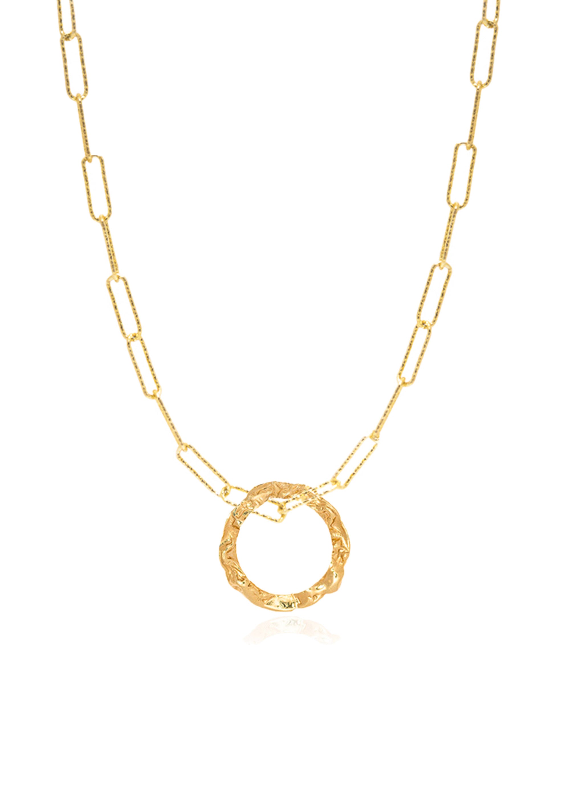 FULL MOON CHARM WITH DIAMOND CUT CHAIN