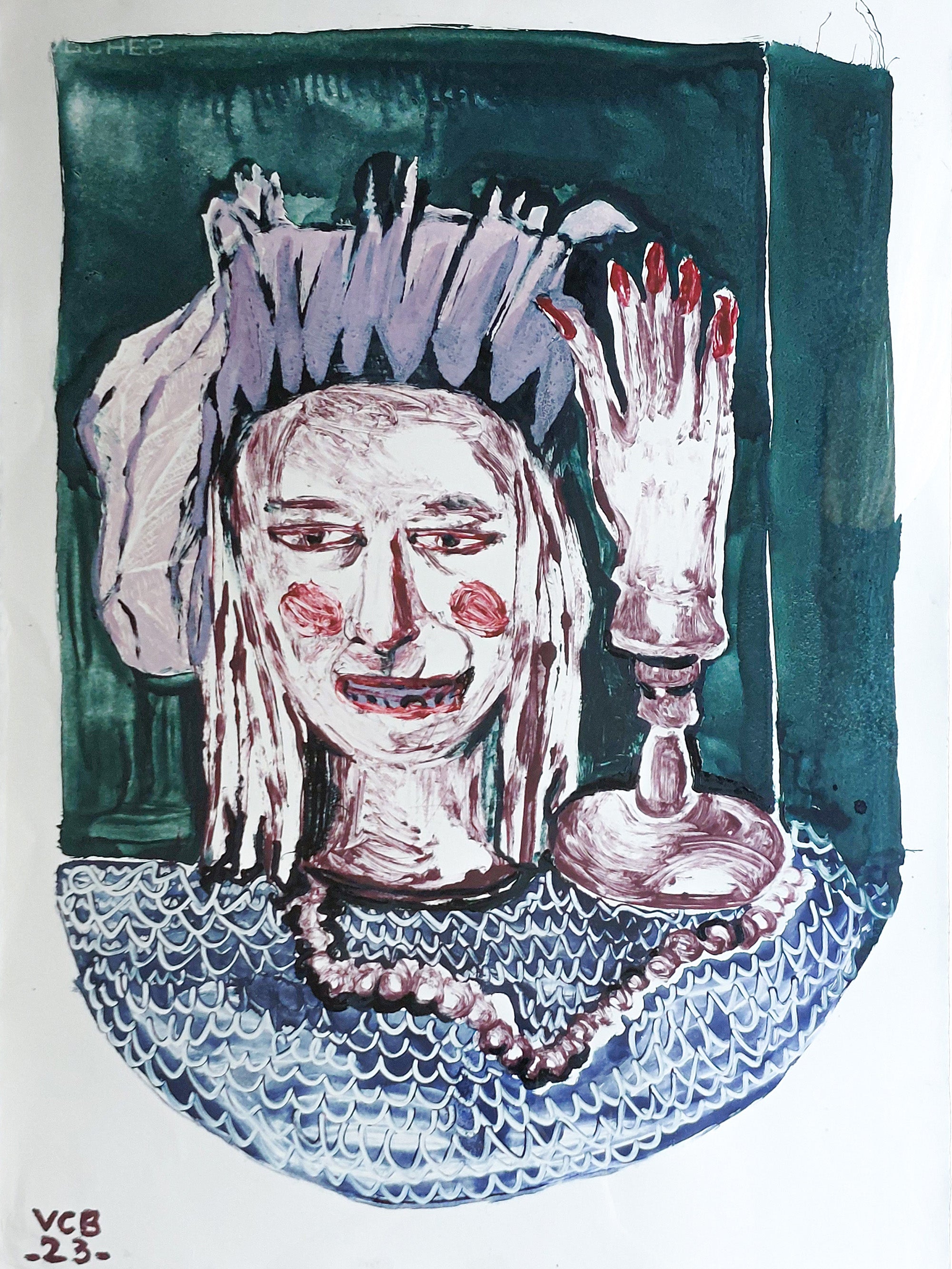 Queen and a hand