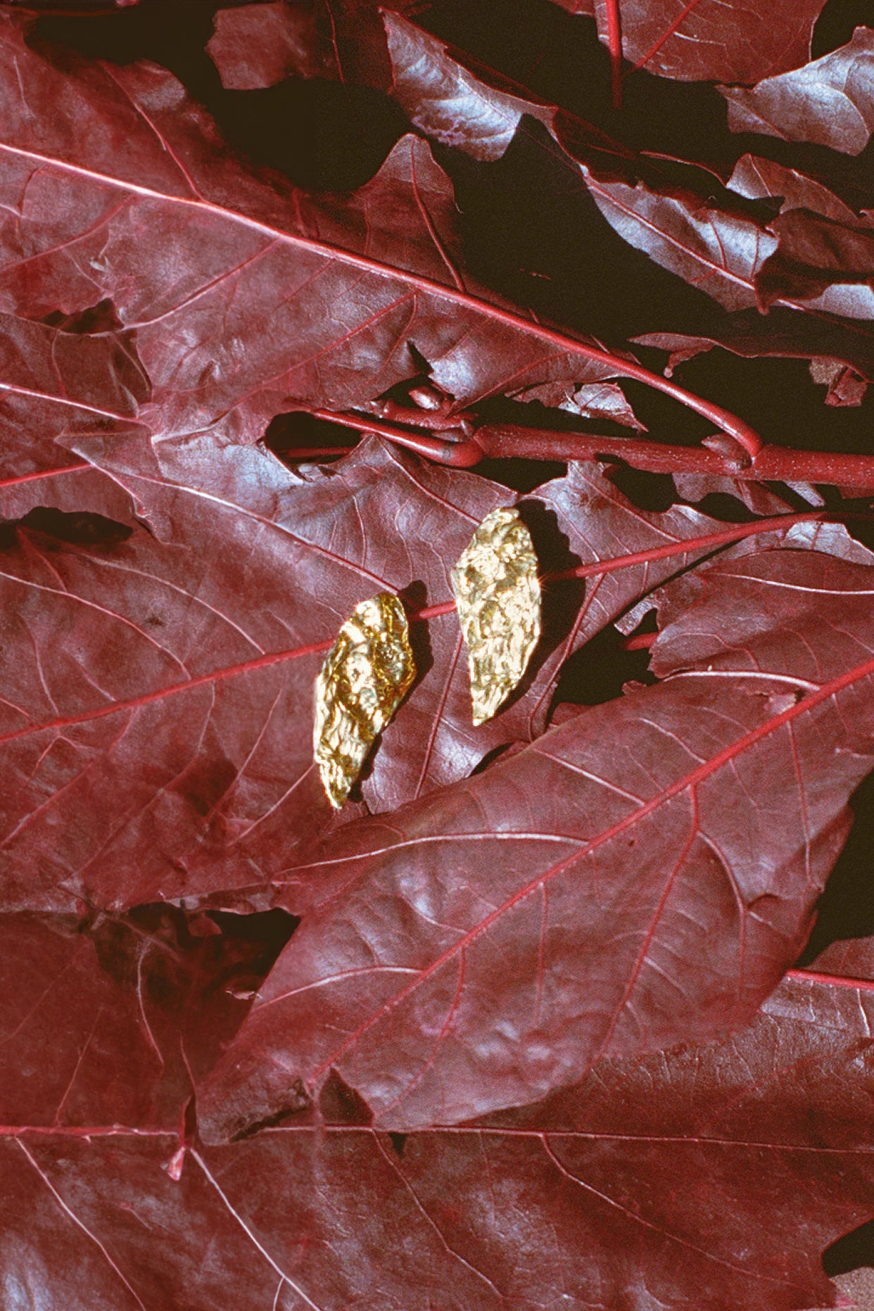 SYMETRICAL MELIES NEBULA EARRINGS GOLD