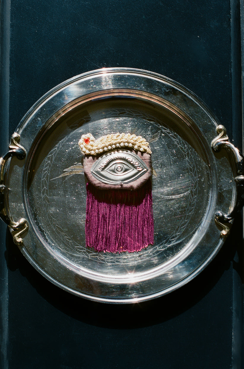 PINK EYE BROOCH